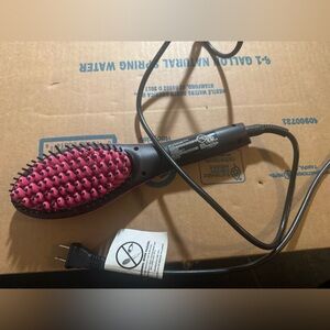Pink Hair Straightening Brush